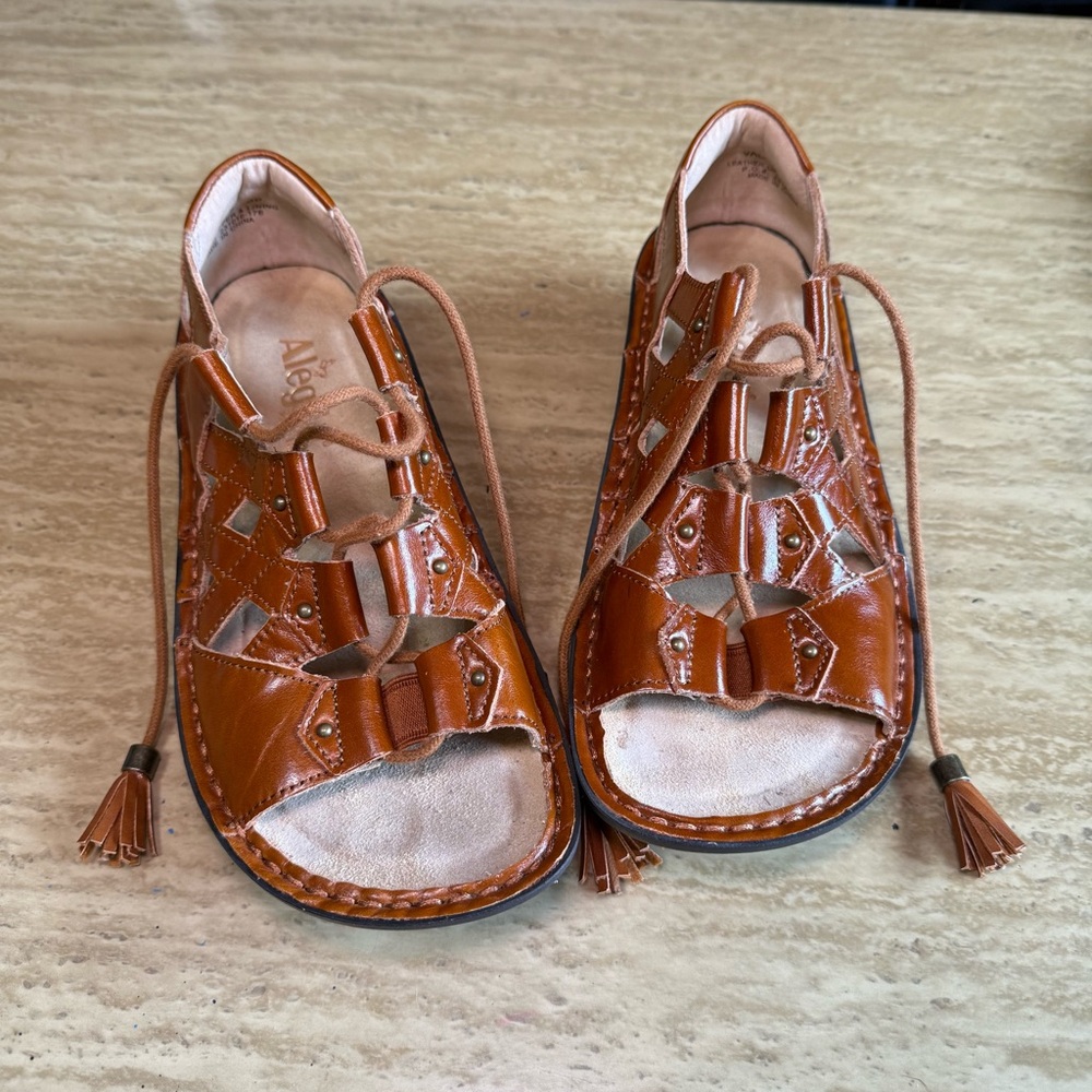 Alegria PG Lite Women's Fisherman Sandal 665 Luggage Leather Size 36